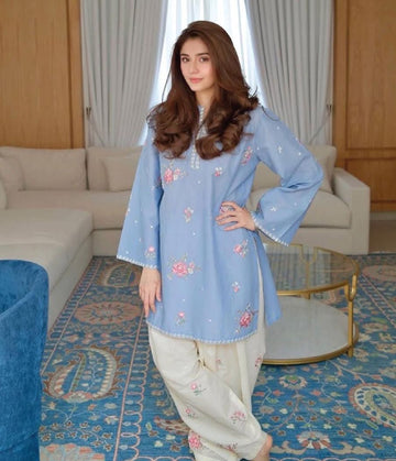 Most Viral Rabeeca Khan 2 Pcs Suit